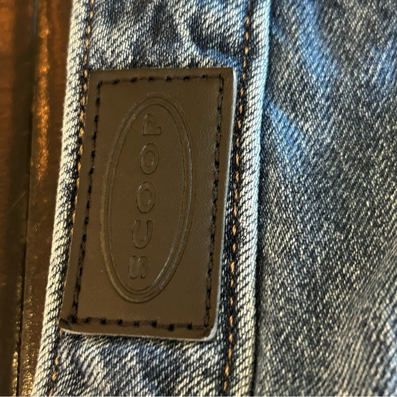 Wide Leg  Jeans in Medium Blue with functional drawstring - Women's size 12 - Picture 4 of 10